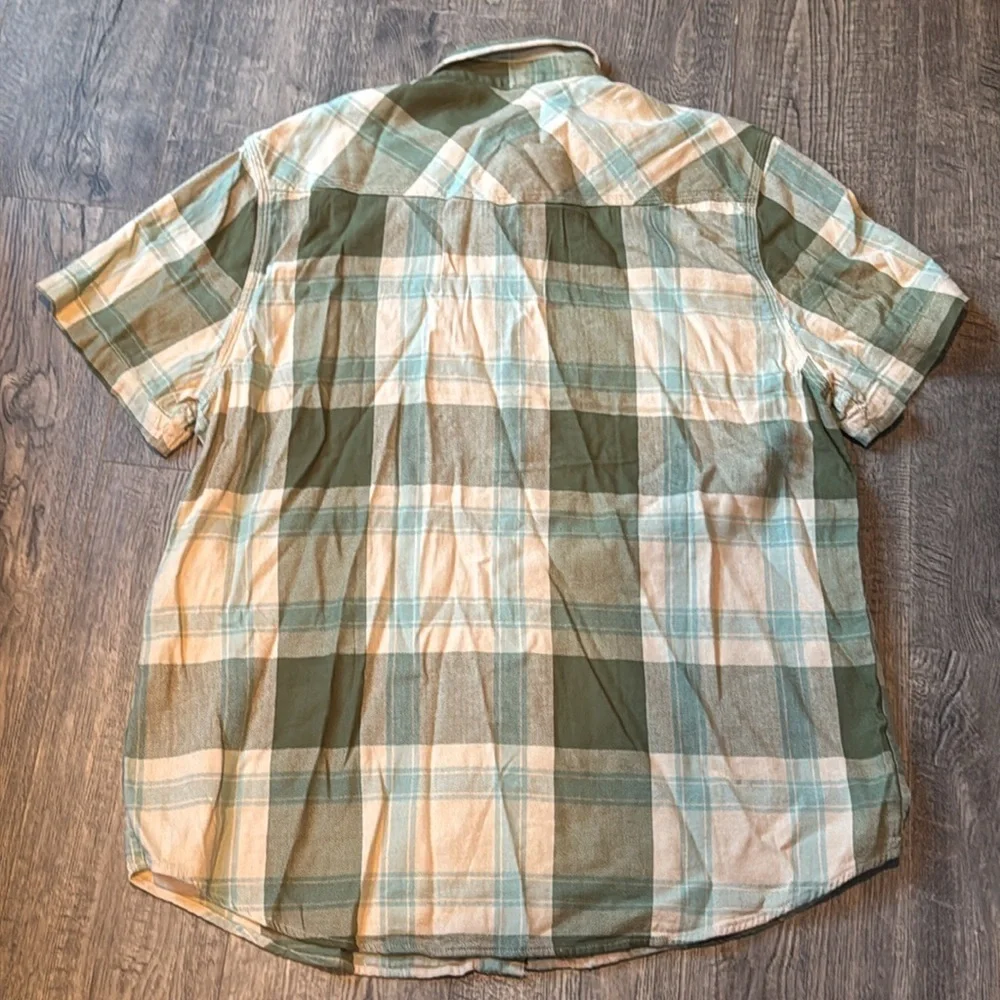 Lucky Brand Herringbone Western Workwear Button Down Shirt Medium New With Tags